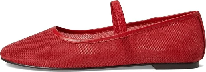 Madewell Cosme Elastic Mary Jane Women's Flat Shoes Bandana Red : 8 M, Leather/Mesh/Rubber - Image 6