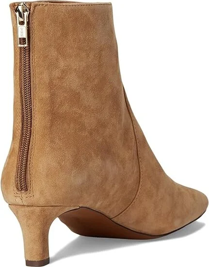 Madewell Dimes Kitten Heel Boot - Suede Women's Boots Tawny Khaki : 9.5 M, Leather/Suede - Image 4