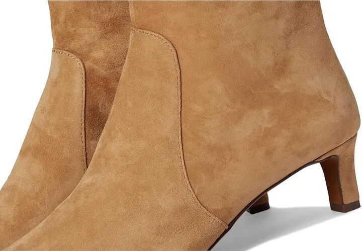 Madewell Dimes Kitten Heel Boot - Suede Women's Boots Tawny Khaki : 9.5 M, Leather/Suede - Image 7