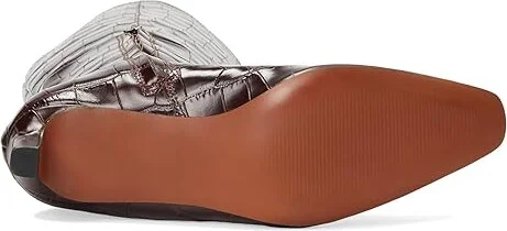 Madewell Dorchester Dimes Tall Boot - Croc Women's Boots Chocolate Raisin : 5 M, Leather - Image 3