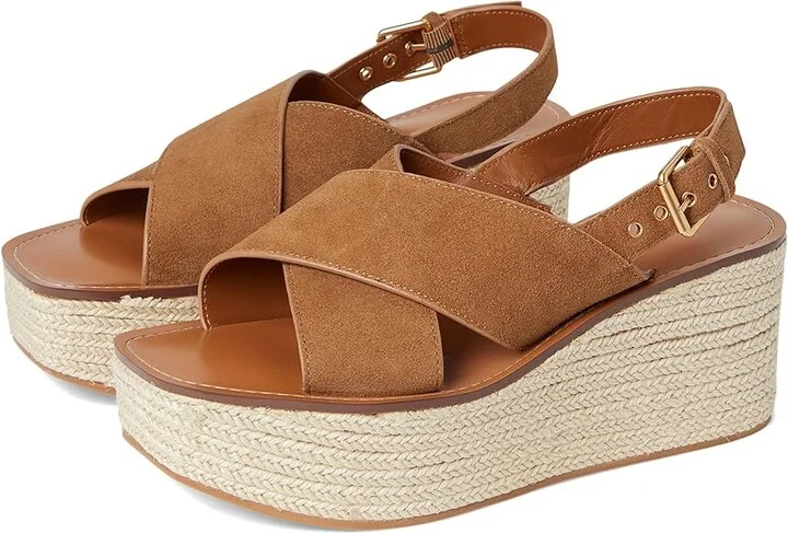 Madewell Gabriella Sandals (Flatform) Women's Dress Sandals Aged Cognac : 9.5 M, Leather