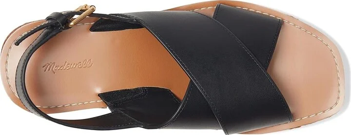 Madewell Gabriella Sandals (Flatform) Women's Dress Sandals True Black : 10 M, Leather - Image 2