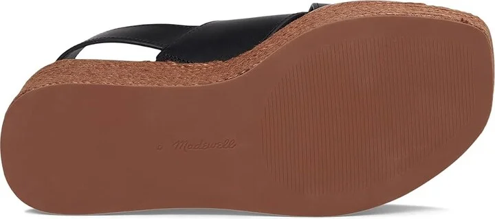 Madewell Gabriella Sandals (Flatform) Women's Dress Sandals True Black : 10 M, Leather - Image 3