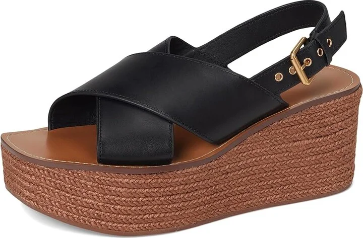 Madewell Gabriella Sandals (Flatform) Women's Dress Sandals True Black : 10 M, Leather - Image 5