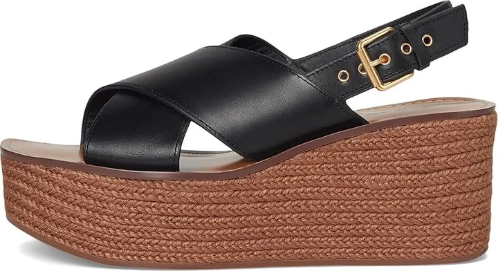 Madewell Gabriella Sandals (Flatform) Women's Dress Sandals True Black : 10 M, Leather - Image 6