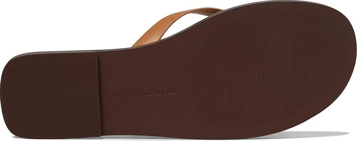 Madewell Greene Thong Slide Women's Sandals Desert Camel : 10 M, Leather/Rubber - Image 3