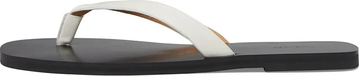 Madewell Greene Thong Slide Women's Sandals White Pebble : 10 M, Leather/Rubber - Image 5