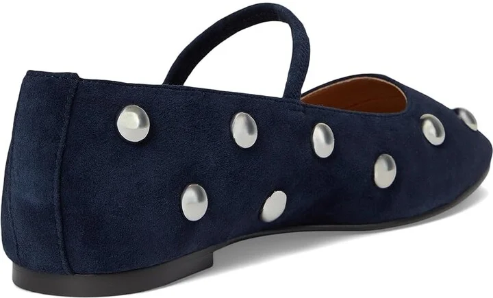 Madewell Greta Elastic Mary Jane - Dome Stud Women's Shoes Deep Indigo : 6.5 M, Leather - Image 4