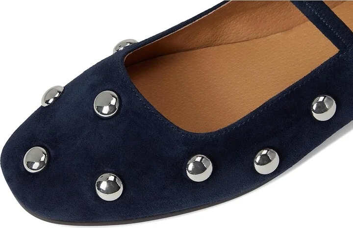 Madewell Greta Elastic Mary Jane - Dome Stud Women's Shoes Deep Indigo : 6.5 M, Leather - Image 7