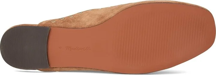 Madewell Greta Mule - Suede Studded Women's Flat Shoes Aged Cognac : 6 M, Leather - Image 3