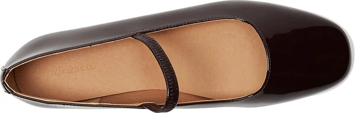 Madewell Greta Patent Mary Jane Flats Women's Flat Shoes Dark Plum : 7 M, Leather - Image 2