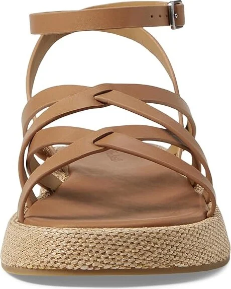 Madewell Havana/Miami Strappy Flatform-Rafia Women's Sandals Desert Camel : 7 M, Leather - Image 2