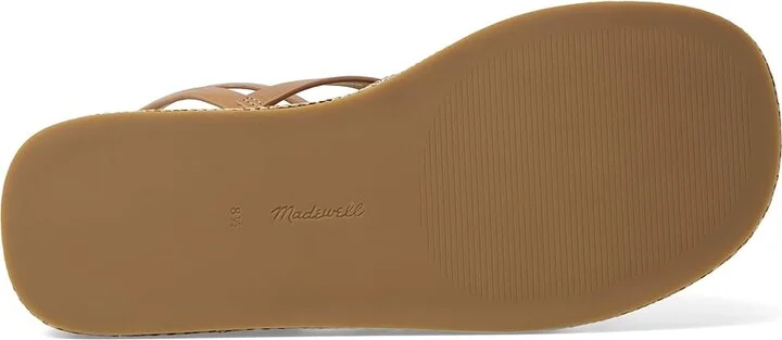 Madewell Havana/Miami Strappy Flatform-Rafia Women's Sandals Desert Camel : 7 M, Leather - Image 3