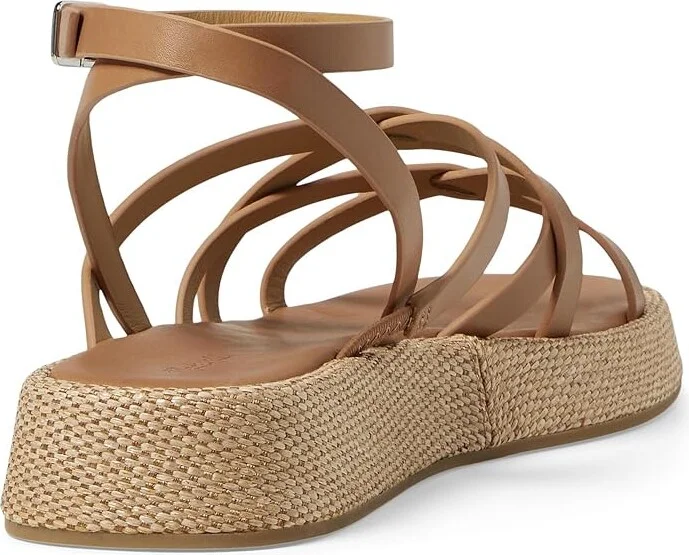 Madewell Havana/Miami Strappy Flatform-Rafia Women's Sandals Desert Camel : 7 M, Leather - Image 4