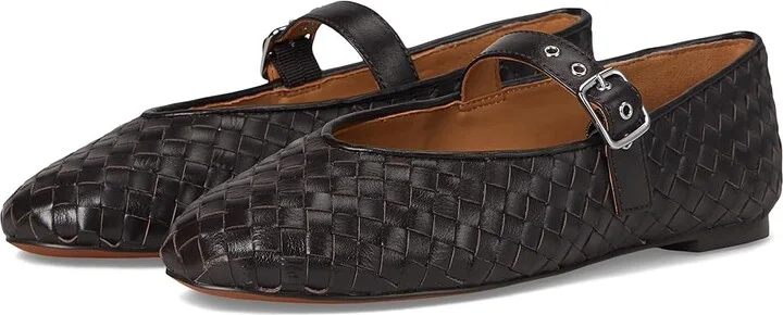 Madewell Hera Grommet Mary Jane Flat Women's Shoes Dark Carob : 10.5 M, Leather