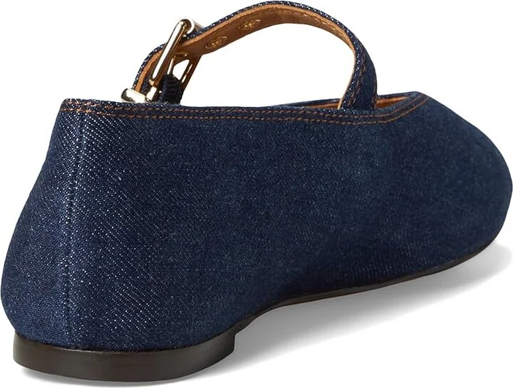 Madewell Hera Grommet Mary Jane Flat Women's Shoes Dark Denim : 10 M, Leather - Image 4