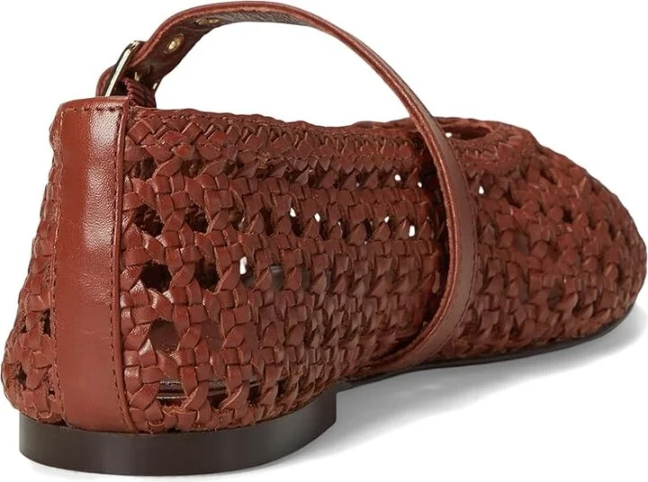 Madewell Hera Grommet Mary Jane Women's Shoes Dusty Redwood : 5 M, Leather - Image 4