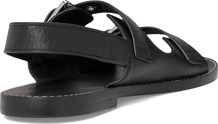 Madewell Indie Double Buckle Sandals Women's Dress Sandals True Black : 6 M, Leather - Image 4