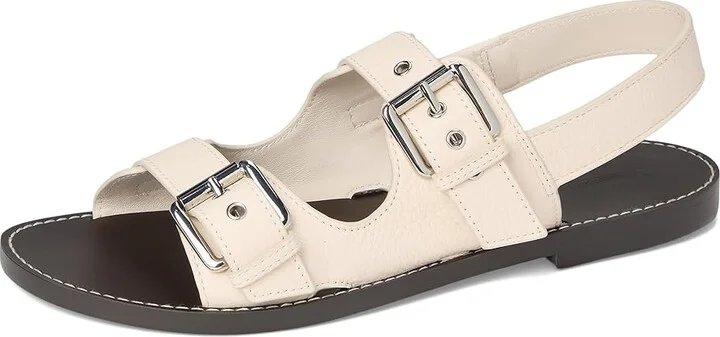 Madewell Indie Double Buckle Sandals Women's Dress Sandals True Black : 6 M, Leather - Image 11
