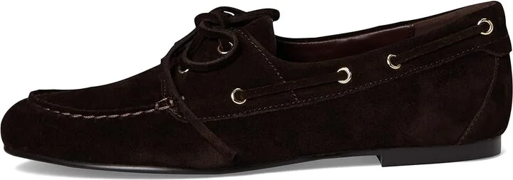 Madewell Julien Boat Shoes Women's Flat Shoes Dark Carob : 7.5 M, Leather - Image 6