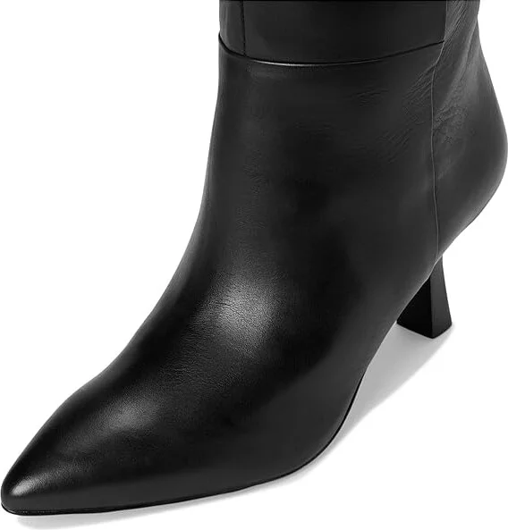 Madewell Justine High Heel Tall Boot Women's Boots True Black : 5.5 M, Leather - Image 2