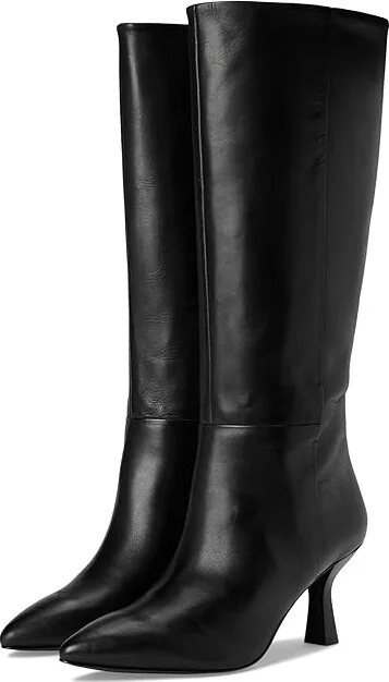 Madewell Justine High Heel Tall Boot Women's Boots True Black : 5.5 M, Leather