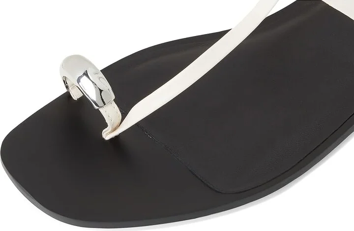 Madewell Lala Thong Sandals - Hardware Women's Dress Sandals Ivory : 9.5 M, Leather - Image 7