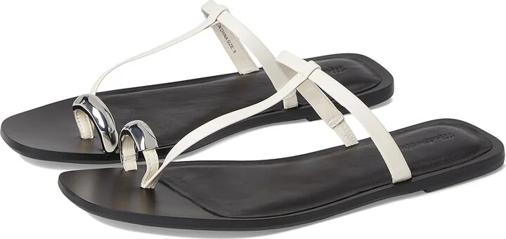 Madewell Lala Thong Sandals - Hardware Women's Dress Sandals Ivory : 9.5 M, Leather