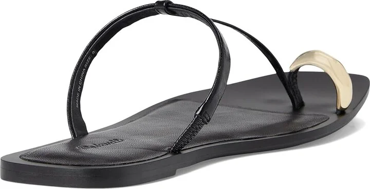 Madewell Lala Thong Sandals - Hardware Women's Dress Sandals True Black : 7.5 M, Leather - Image 4