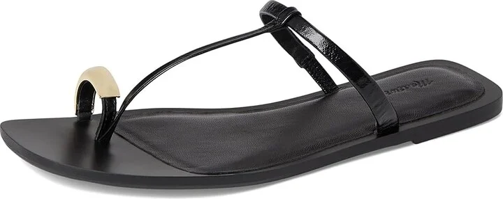Madewell Lala Thong Sandals - Hardware Women's Dress Sandals True Black : 7.5 M, Leather - Image 5