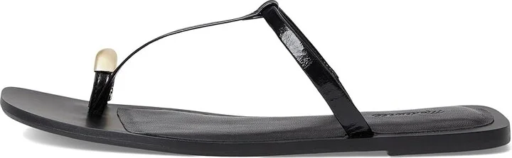 Madewell Lala Thong Sandals - Hardware Women's Dress Sandals True Black : 7.5 M, Leather - Image 6