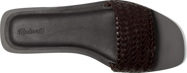 Madewell Lucia Slide Women's Wedge Shoes Dark Carob : 9.5 M, Leather - Image 2