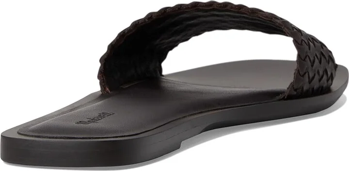 Madewell Lucia Slide Women's Wedge Shoes Dark Carob : 9.5 M, Leather - Image 4