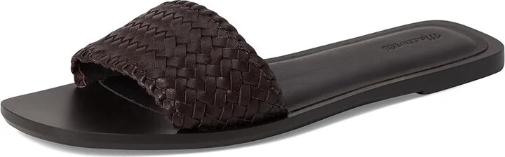 Madewell Lucia Slide Women's Wedge Shoes Dark Carob : 9.5 M, Leather - Image 5