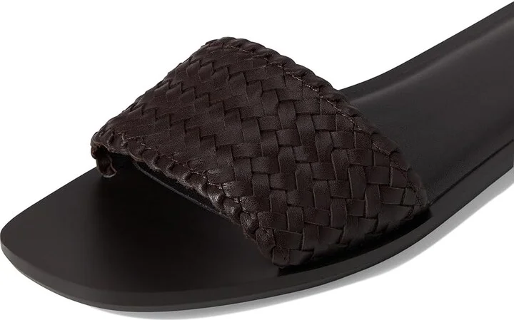 Madewell Lucia Slide Women's Wedge Shoes Dark Carob : 9.5 M, Leather - Image 7