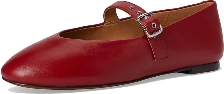 Madewell Madewell Hera Grommet Mary Jane Flat Women's Flat Shoes True Black : 9.5 M, Leather - Image 9