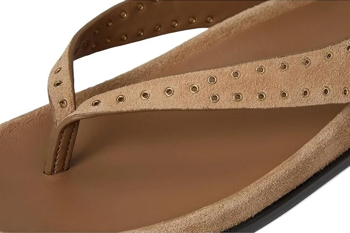 Madewell Millie Thong Lace Up Sandals - Suede Grom Women's Dress Sandals Tawny Khaki : 11 M, Leather - Image 7