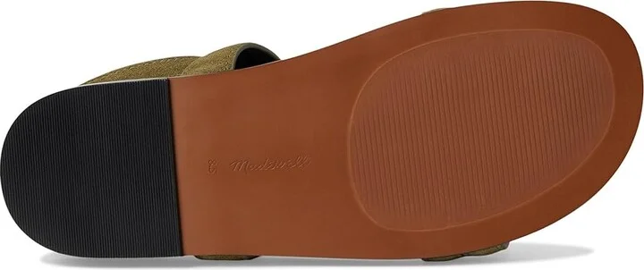 Madewell Molly Chunky Ankle Strap Women's Wedge Shoes Aged Olive : 10.5 M, Leather - Image 3