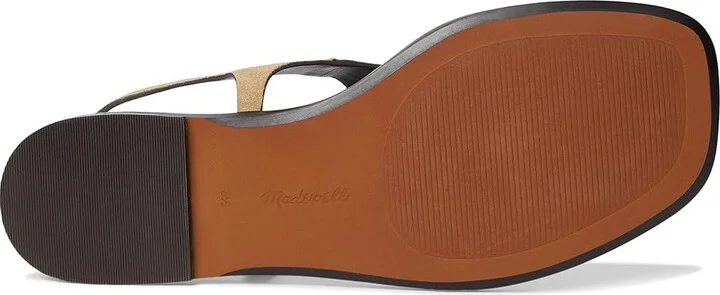 Madewell Piaule Thong Ankle Strap - Suede Women's Wedge Shoes Tawny Khaki : 9 M, Leather - Image 3