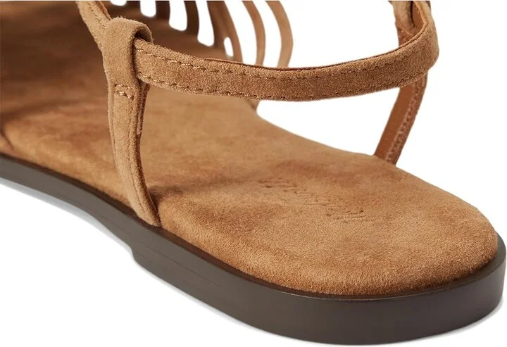 Madewell Portia Cage Sandal Women's Wedge Shoes Cumin : 12 M, Suede/Synthetic - Image 7