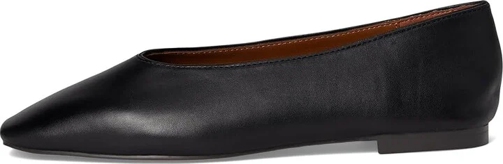Madewell Sage Ballet Flat Women's Shoes True Black : 9 M, Leather - Image 6