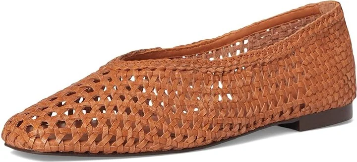 Madewell Sage Ballet Flat - Woven Women's Flat Shoes Baked Clay : 7 M, Leather - Image 5