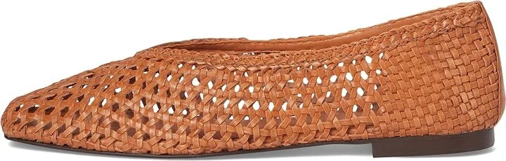 Madewell Sage Ballet Flat - Woven Women's Flat Shoes Baked Clay : 7 M, Leather - Image 6