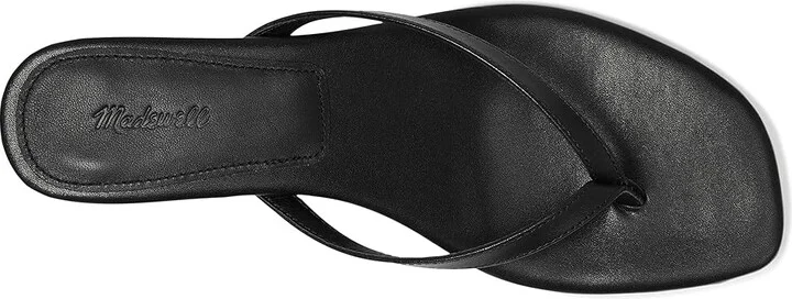 Madewell Tamia Heeled Thong Sandals Women's Dress Sandals True Black : 10 M, Leather - Image 2