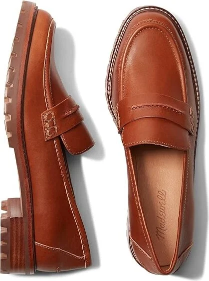 Madewell The Corinne Lugsole Loafer Women's Shoes Dried Maple 1 : 10.5 M, Leather