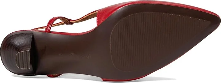 Madewell The Debbie Slingback Pump In Leather High Women's Heels Bright Ember : 7 M - Image 3