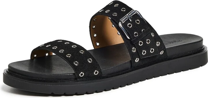 Madewell The Dee Double Strap Slide Sandal