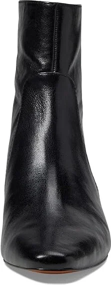 Madewell The Dimes Kitten-Heel Boot In Crinkle Leather Women's Boots True Black : 10.5 M - Image 2