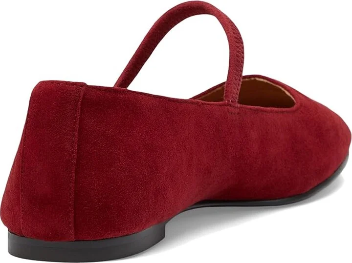 Madewell The Greta Ballet Flat In Suede Women's Shoes Ruby Port : 6.5 M - Image 4