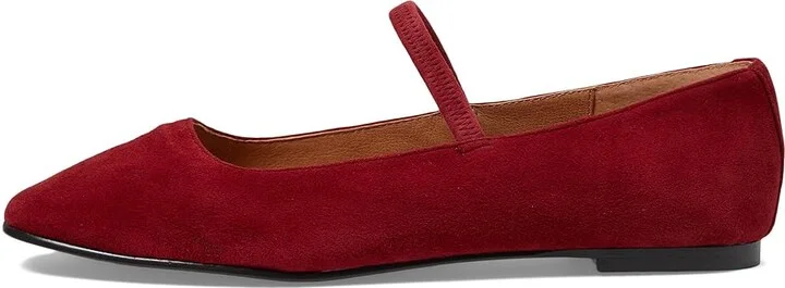 Madewell The Greta Ballet Flat In Suede Women's Shoes Ruby Port : 6.5 M - Image 5